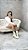 Bota Feminina Agatha Off-White Cano curto Em meia - Imagem 8