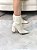 Bota Feminina Agatha Off-White Cano curto Em meia - Imagem 3