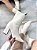 Bota Feminina Agatha Off-White Cano curto Em meia - Imagem 5