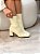 Bota Feminina Brenda Off-White Em Meia tricô - Imagem 7