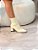 Bota Feminina Brenda Off-White Em Meia tricô - Imagem 4