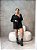 Coturno Feminino Lia Chelsea Preto croco - Imagem 5