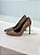 Scarpin Feminino Carina Cinza em Couro legítimo - Imagem 5