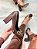 Scarpin Feminino Livia Marrom em Couro salto 10cm - Imagem 6