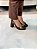 Scarpin Feminino Livia Marrom em Couro salto 10cm - Imagem 9