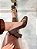 Scarpin Feminino Livia Marrom em Couro salto 10cm - Imagem 4