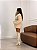 Bota Feminina Aline Off-White Salto bloco Alto - Imagem 9