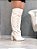 Bota Feminina Aline Off-White Salto bloco - Imagem 10
