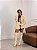 Bota Feminina Aline Off-White Salto bloco Alto - Imagem 8