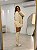 Bota Feminina Aline Off-White Salto bloco Alto - Imagem 2