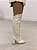 Bota Feminina Aline Off-White Salto bloco Alto - Imagem 5