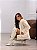 Bota Feminina Aline Off-White Salto bloco Alto - Imagem 4