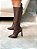 Bota Feminina Louise Cano Longo Marrom Em Couro Legítimo - Imagem 8