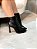 Bota Feminina Louise Cano Curto Preta em Couro Legítimo - Imagem 6