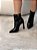 Bota Feminina Louise Cano Curto Preta em Couro Legítimo - Imagem 5