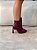Bota Feminina Louise Cano Curto Vinho em Couro Legítimo - Imagem 4