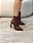 Bota Feminina Louise Cano Curto Vinho em Couro Legítimo - Imagem 2