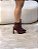 Bota Feminina Louise Cano Curto Vinho em Couro Legítimo - Imagem 1