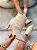 Bota Feminina Louise Cano Curto Off-white em Couro Legítimo - Imagem 1