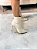 Bota Feminina Louise Cano Curto Off-white em Couro Legítimo - Imagem 10