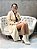 Bota Feminina Louise Cano Curto Off-white em Couro Legítimo - Imagem 9