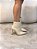 Bota Feminina Louise Cano Curto Off-white em Couro Legítimo - Imagem 5