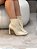 Bota Feminina Louise Cano Curto Off-white em Couro Legítimo - Imagem 6