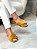 Chinelo de Pelos Feminino Eva Caramelo tiras Cruzadas - Imagem 6