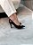 Scarpin Feminino Fernanda Preto em Couro - Imagem 7