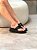 Flatform Feminina Angra Preto em Couro - Imagem 7