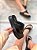 Flatform Feminina Angra Preto em Couro - Imagem 1