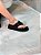 Flatform Feminina Angra Preto em Couro - Imagem 5