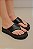 Flatform Feminina Angra Preto em Couro - Imagem 8