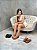 Flatform Feminina Angra Camel em Couro - Imagem 9