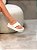Flatform Feminina Angra Branco em Couro - Imagem 2