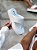 Flatform Feminina Angra Branco em Couro - Imagem 1