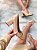 Scarpin em Couro Livia Nude Salto Bloco - Imagem 5