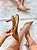 Scarpin Slingback Feminino Olivia Camel - Imagem 1