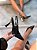 Scarpin Feminino Mia Preto em Couro - Imagem 6