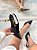 PRÉ VENDA - Scarpin Feminino Mia em Couro Salto baixo Preto - Imagem 1