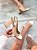 Slingback Cecilia Couro legítimo Nude/Off White - Imagem 1