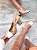 Slingback Cecilia Couro legítimo Nude/Off White - Imagem 7
