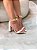 Sandália Feminina Serena Off-White Salto bloco - Imagem 8