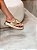 Flatform Feminina Angra Ouro Light em Couro - Imagem 7