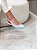 Slingback Feminino Isadora Azul bebê em Couro - Imagem 4