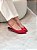 Slingback Feminino Isadora Vermelho em Couro - Imagem 2