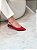Slingback Feminino Isadora Vermelho em Couro - Imagem 6