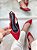 Slingback Feminino Isadora Vermelho em Couro - Imagem 4