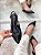 Slingback Feminino Isadora Preto em Couro - Imagem 1