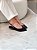 Slingback Feminino Isadora Preto em Couro - Imagem 3